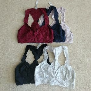 Free People Galloon Racerback Bralettes, M